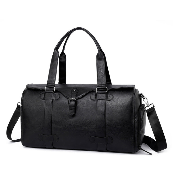 Elegant Genuine Leather Duffel Bag With Versatile Carrying Options Stornfield