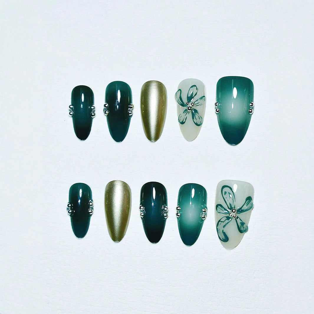 Artistic Press-On Nail Art Set Stornfield