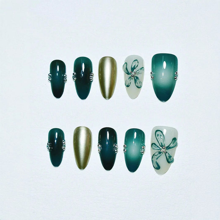 Artistic Press-On Nail Art Set Stornfield