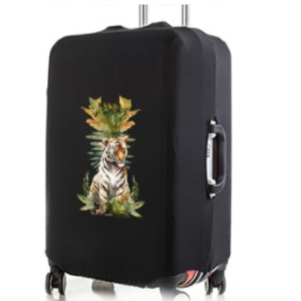 Unisex hard shell suitcase with unique tiger design Stornfield