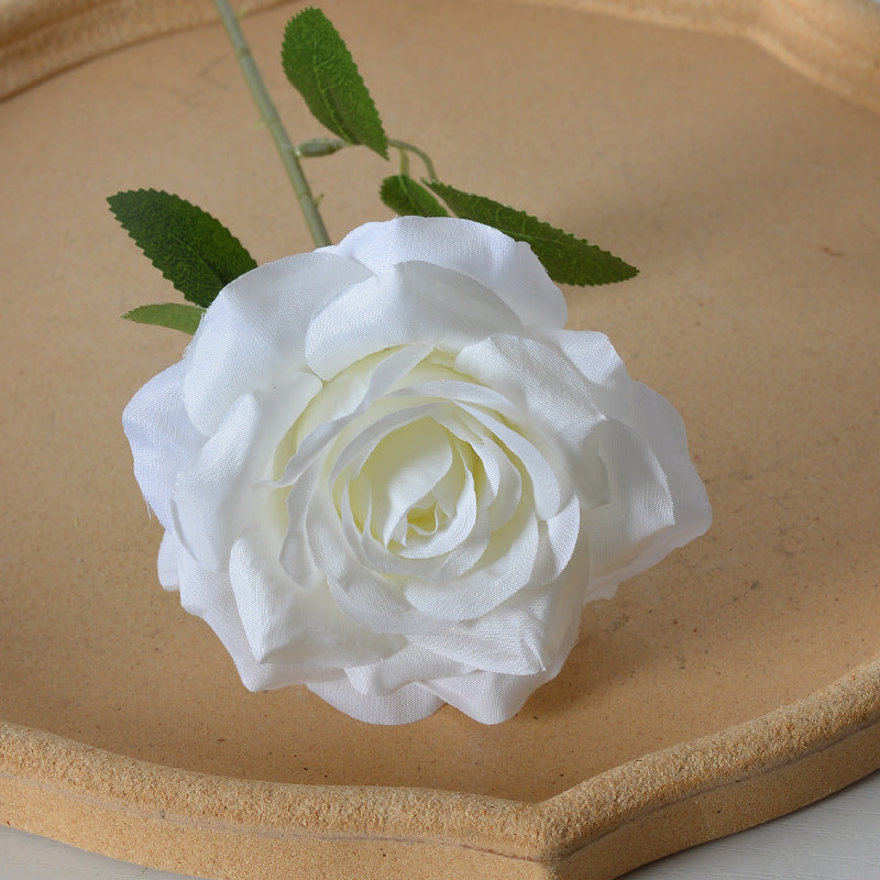 Elegant Silk Black Rose Hair Accessory