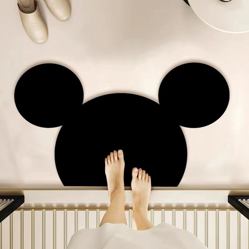 Cartoon Mouse-Themed Mat for Home Decor
