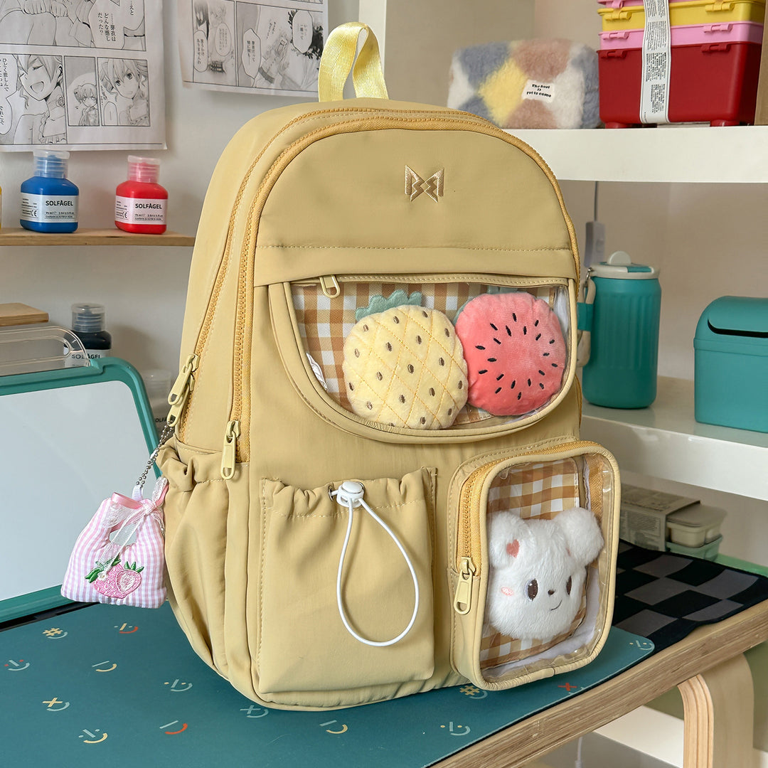 Functional Gingham Print Backpack Stornfield