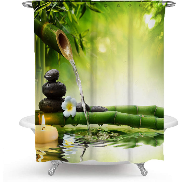 Tranquil Zen Nature Shower Curtain Stornfield