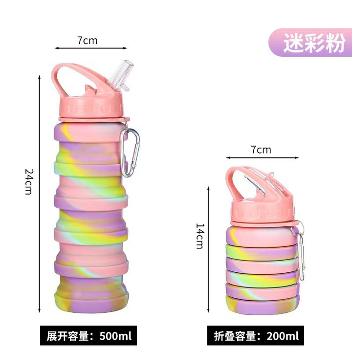 Unisex Collapsible Sports Water Bottle with Carabiner Stornfield