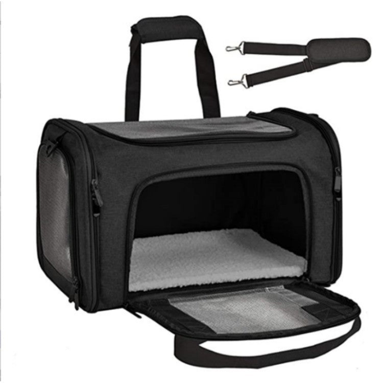 Pet Carrier with Breathable Mesh and Secure Ventilation System Stornfield