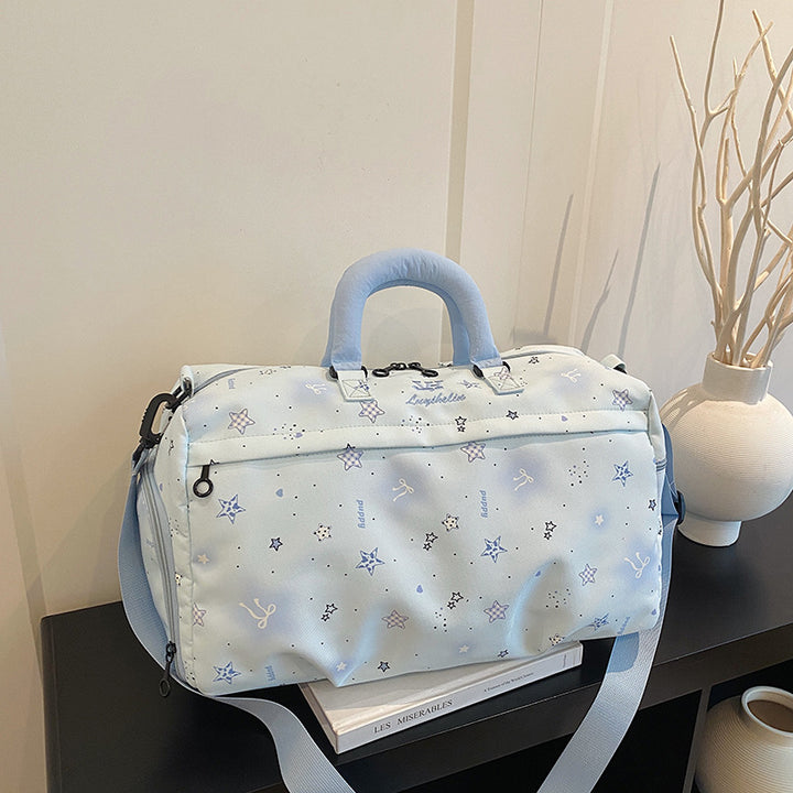 Star-Patterned Travel Duffle Bag Stornfield