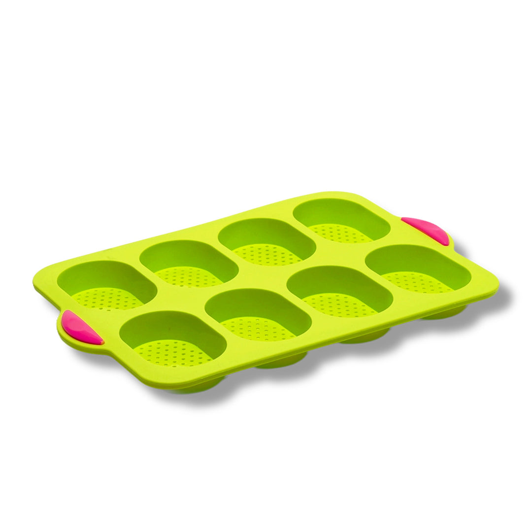 Silicone muffin baking pan with non-stick coating and practical handles Stornfield