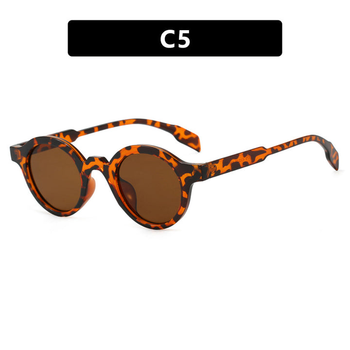 Women's fashionable round sunglasses with high-quality, flexible frame Stornfield