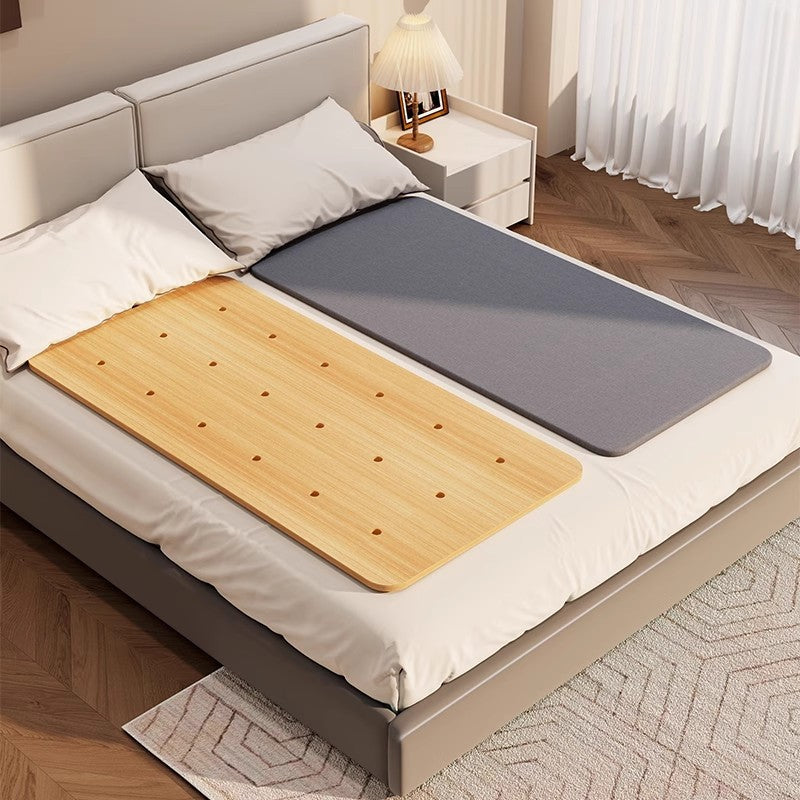 Large Perforated Bamboo Shelf Panel with Ventilated Slatted Design
