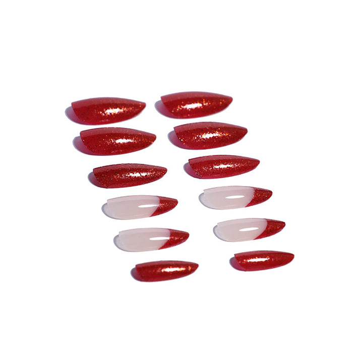 Glittery Stiletto Press-On Nail Tips Stornfield