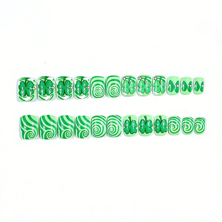 Festive Shamrock Nail Art Stornfield