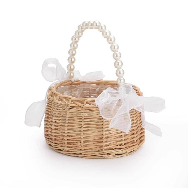 Ladies flower basket with elegant pearl decoration Stornfield