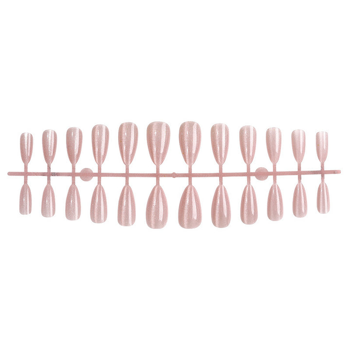 Elegant Artificial Nail Set with Shimmering Finish Stornfield