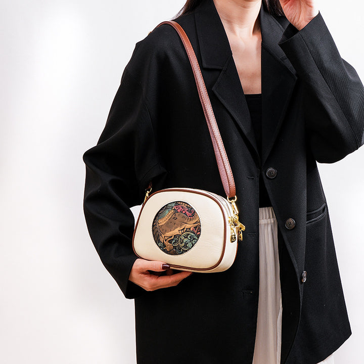 Artistic Embellished Crossbody Bag