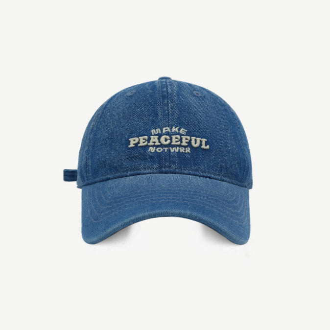 Women's Distressed Denim Embroidered Cap Stornfield