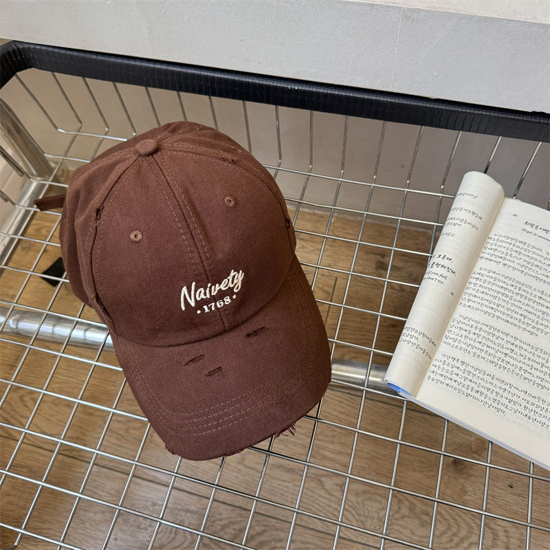 Men's Distressed Cotton Baseball Hat Stornfield