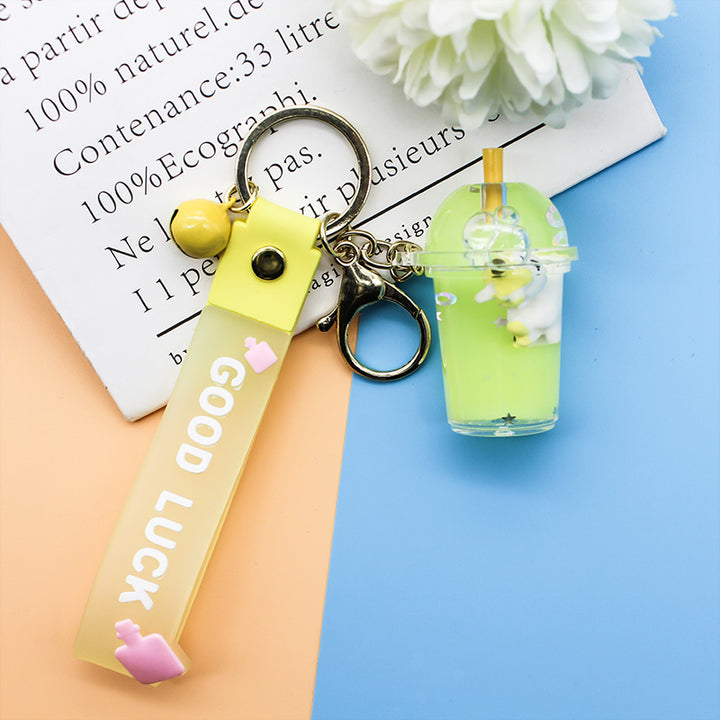 Unisex keychain with decorative cocktail design Bowlift