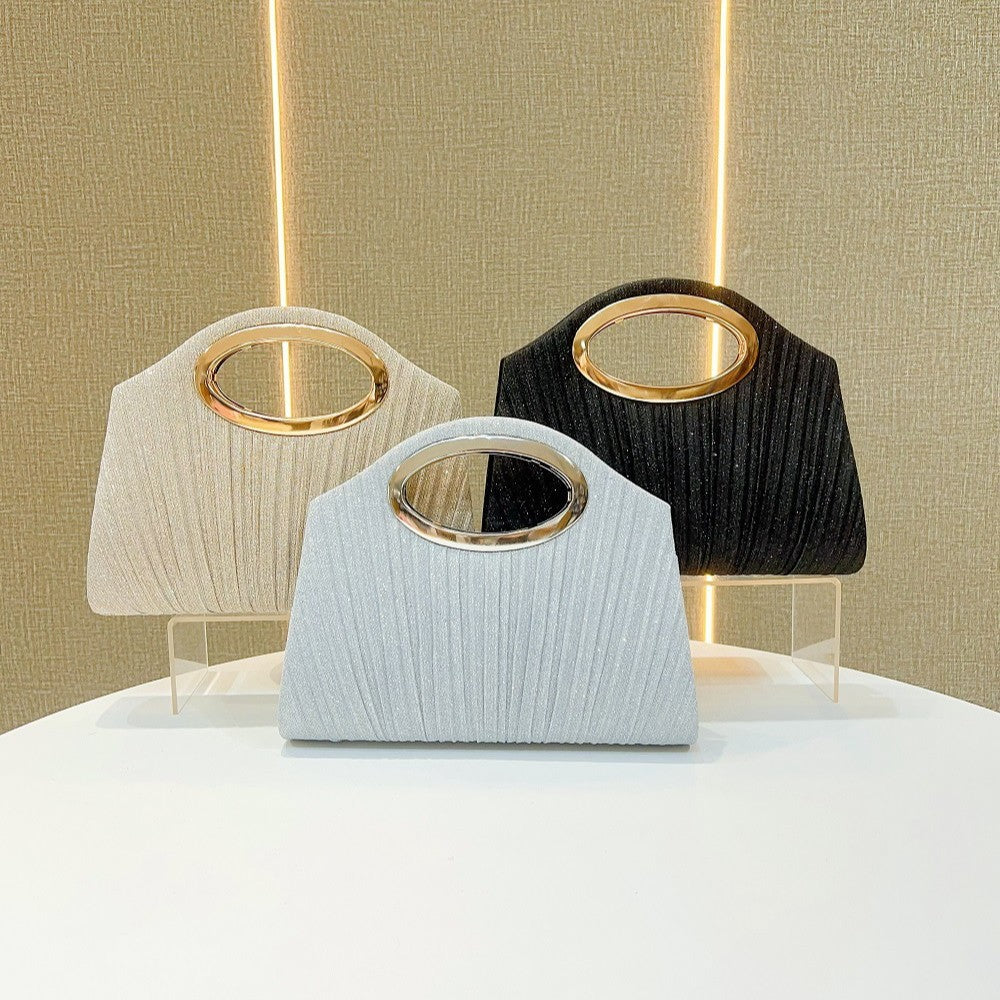 Pleated Evening Handbag