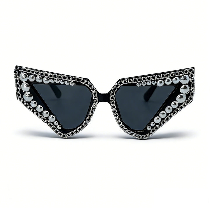 Women's sunglasses with unique triangular frame and sparkling accents Stornfield