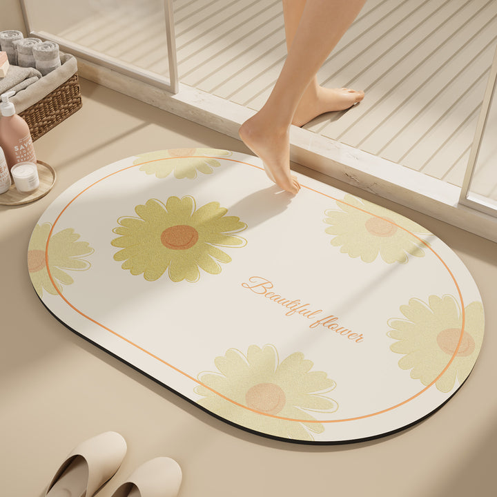 Floral Decorative Bath Mat