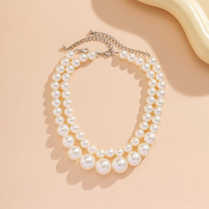 Elegant pearl necklace with double strand Stornfield