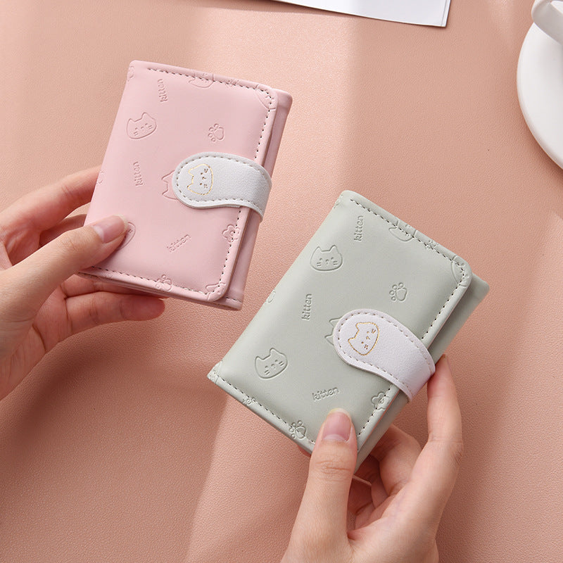 Cute Cat-Themed Card Wallet Stornfield