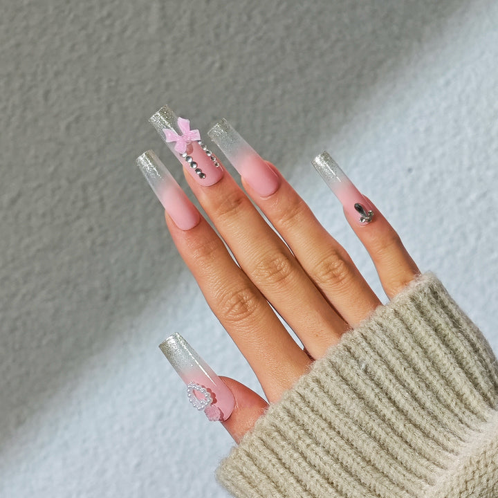 Decorative Long Acrylic Nail Extensions Stornfield