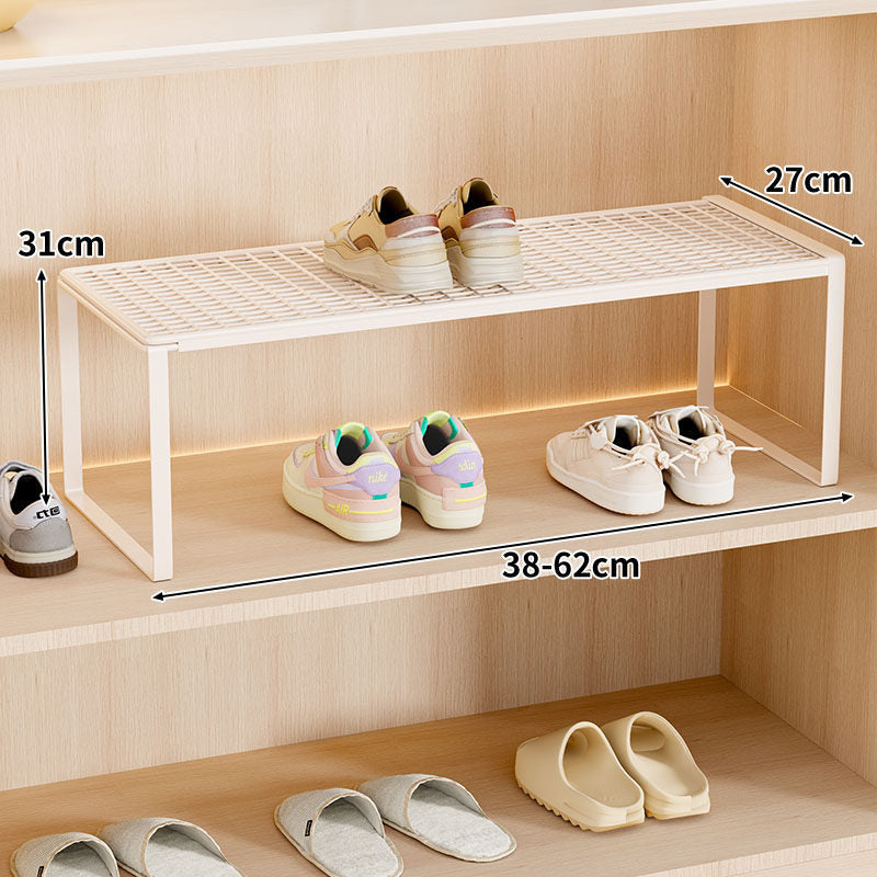 Adjustable Expandable Metal Shoe Shelf Organizer
