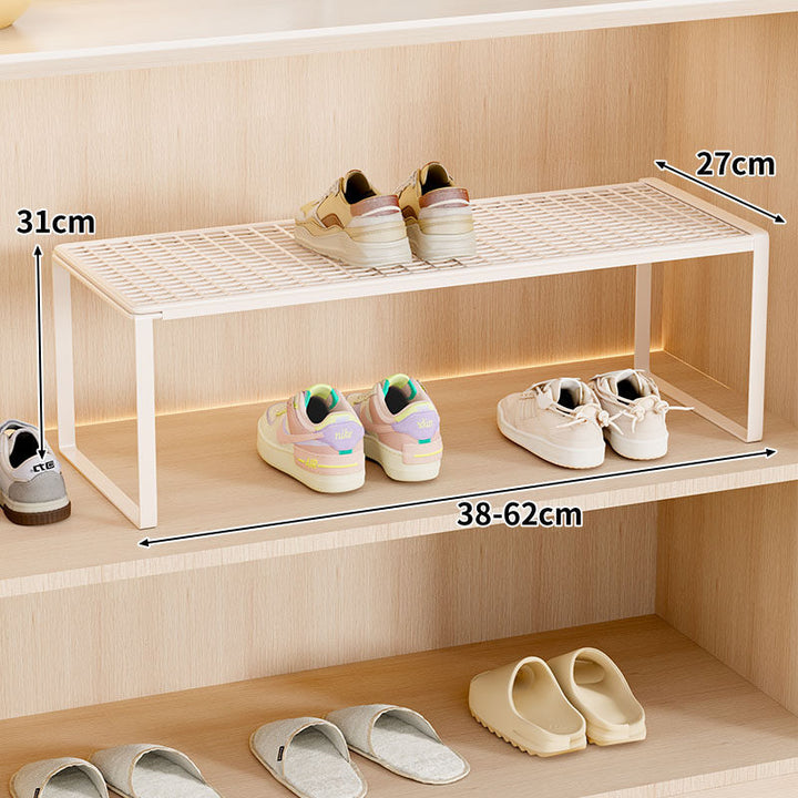 Adjustable Expandable Metal Shoe Shelf Organizer