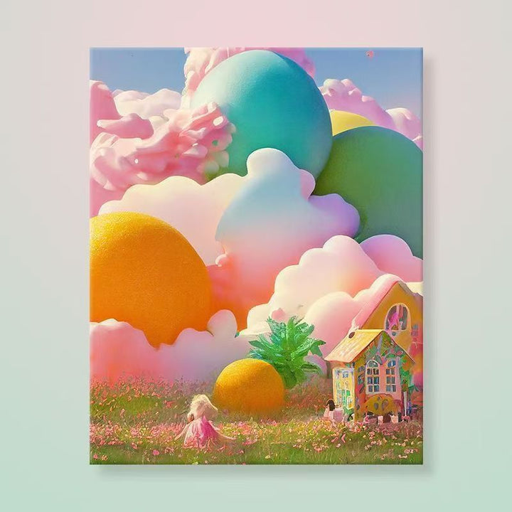 Whimsical Fantasy Landscape Canvas Art Stornfield
