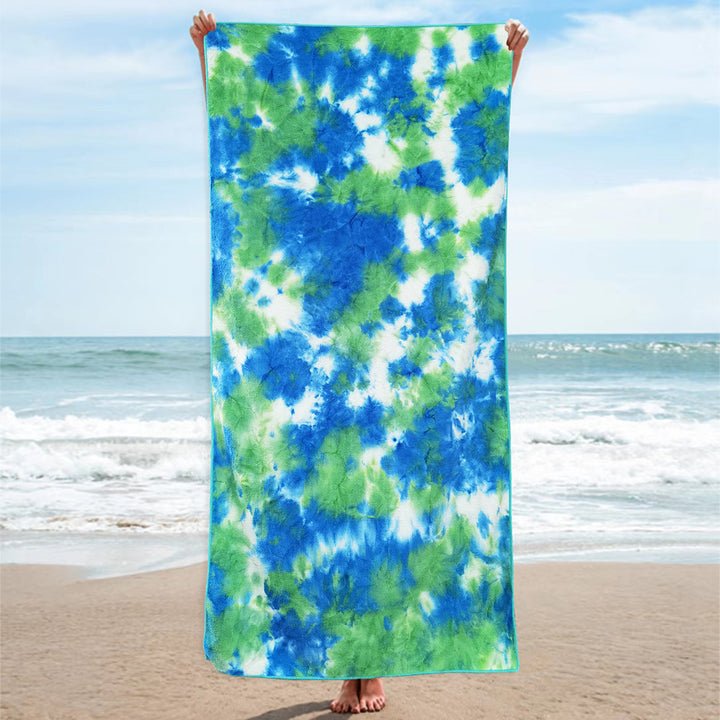Beach towel with unusual batik design Stornfield