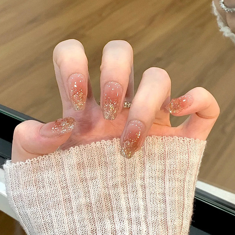 Decorative Ombre Press-On Nails Stornfield