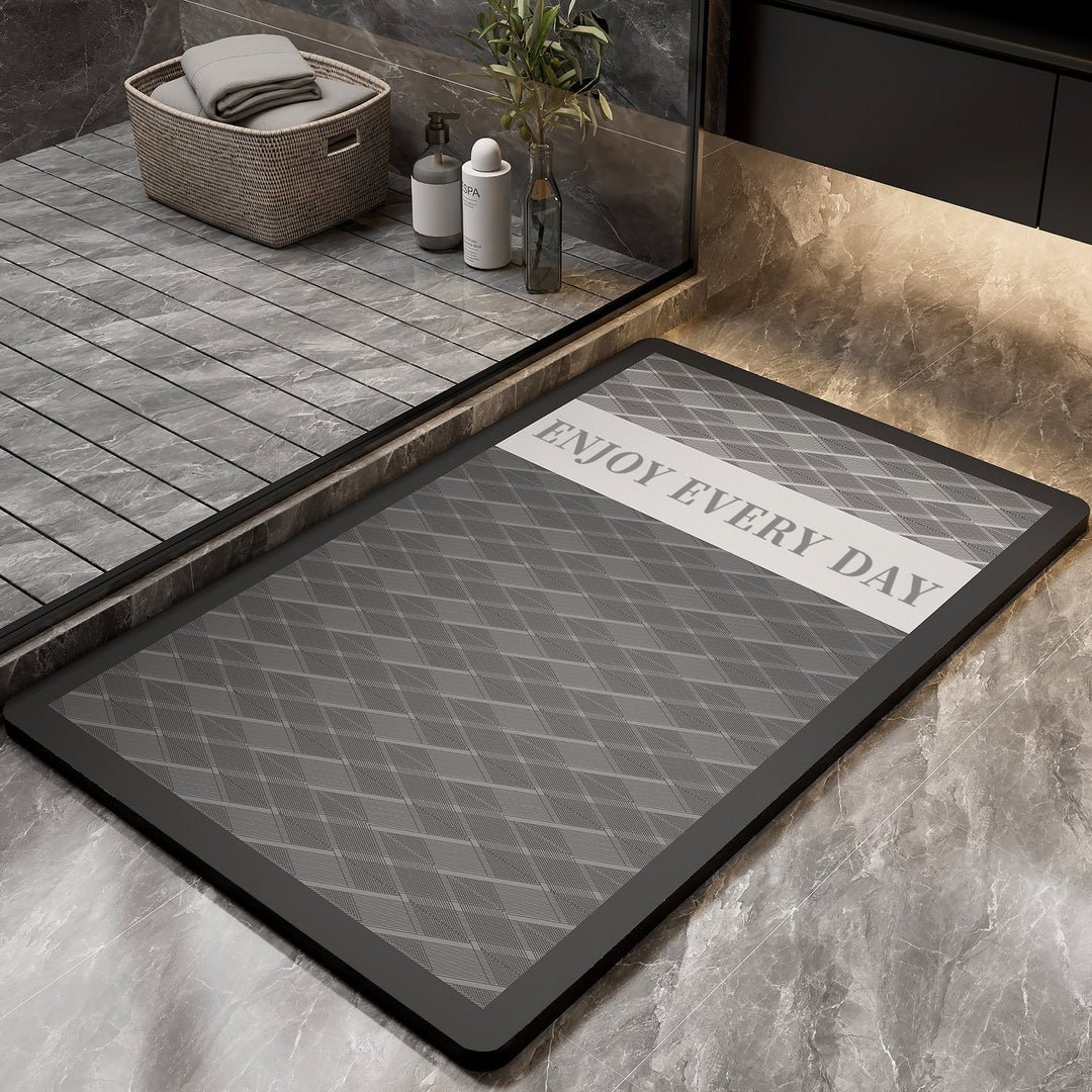 Floral Pattern Bath Mat