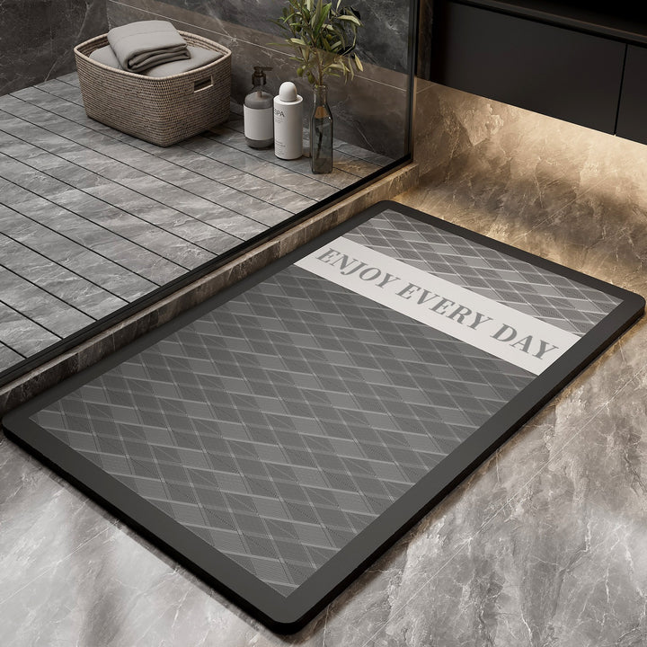 Floral Pattern Bath Mat