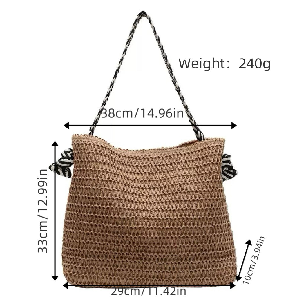 Large shopping bag with woven design Stornfield