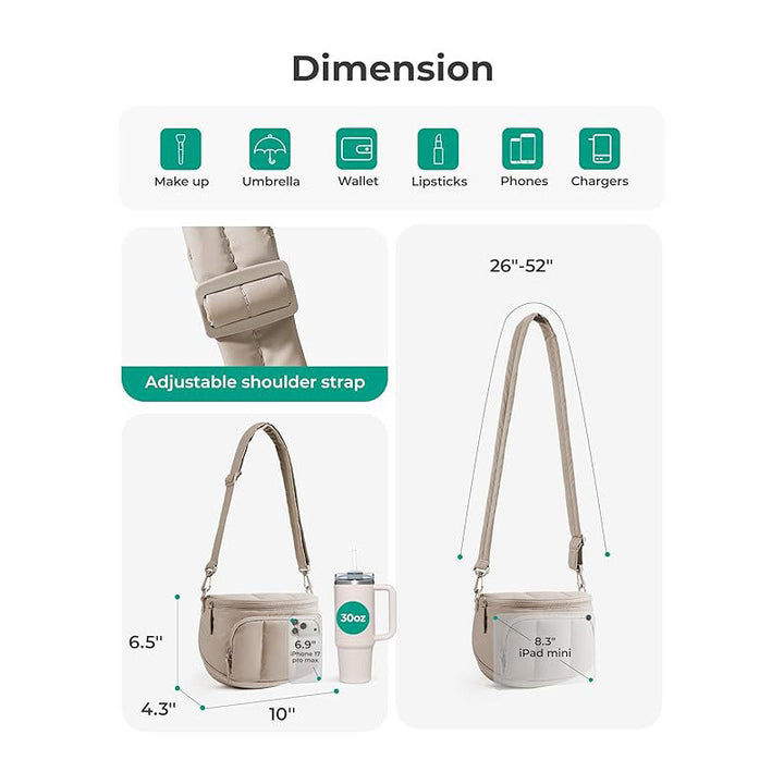 Stylish shoulder bag with detachable shoulder strap and versatile compartments Stornfield