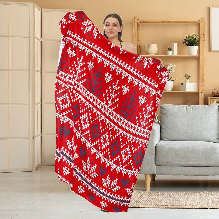 Cozy Halloween-Themed Fleece Blanket