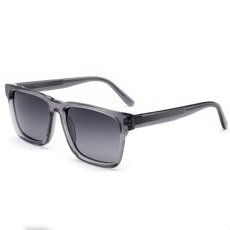 Women's fashionable sunglasses with clear plastic frame and multifunctional lenses Stornfield