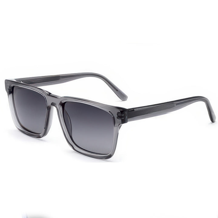 Women's fashionable sunglasses with clear plastic frame and multifunctional lenses Stornfield