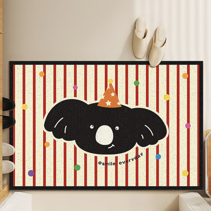 Playful Cat-Themed Welcome Mat