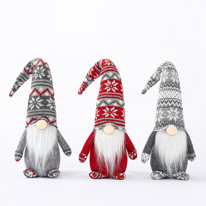 Decorative Christmas gnome with knitted hat Stornfield