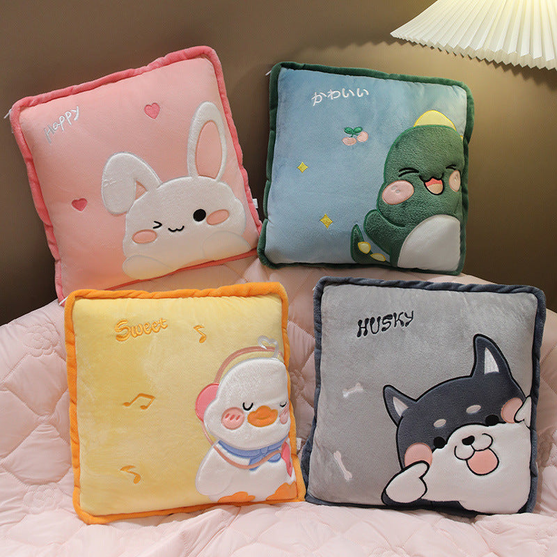 Plush pillow with cute husky design Stornfield