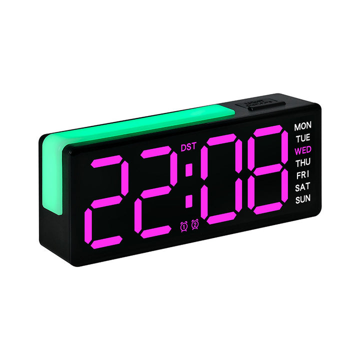 Digital LED Alarm Clock with Integrated Temperature and Day of Week Display Stornfield