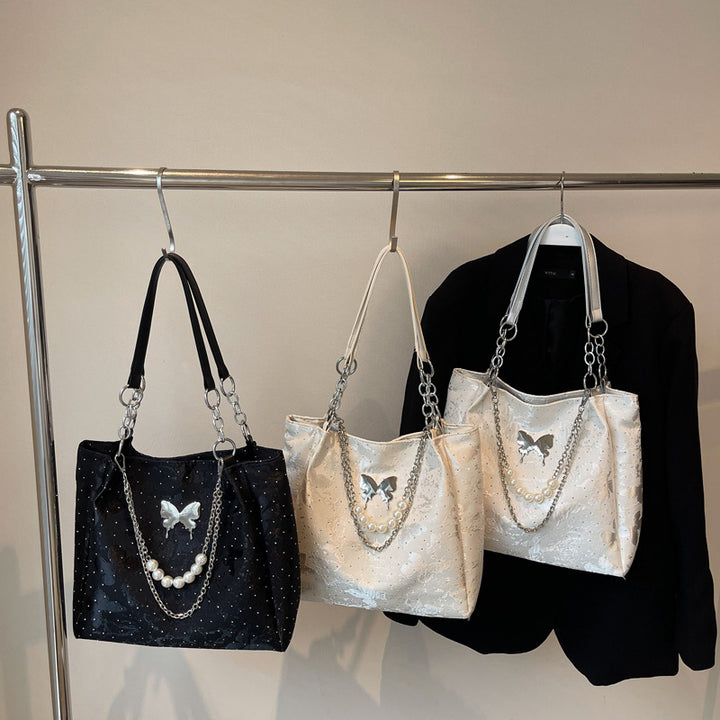 Elegant Pearl-Detail Handbag Stornfield