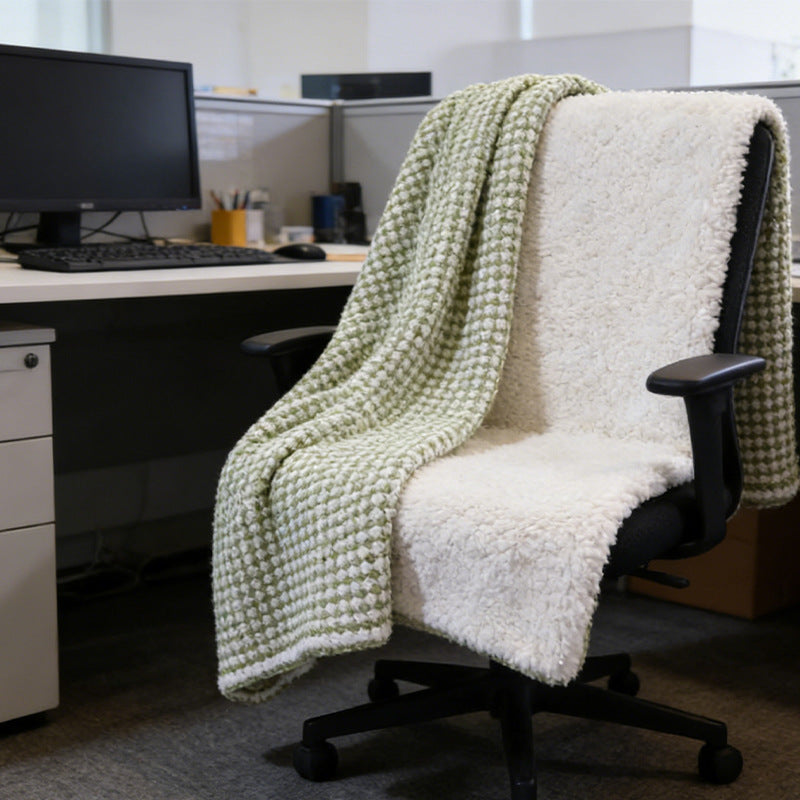 Women Cozy Textured Blanket with Alternating Pattern Stornfield