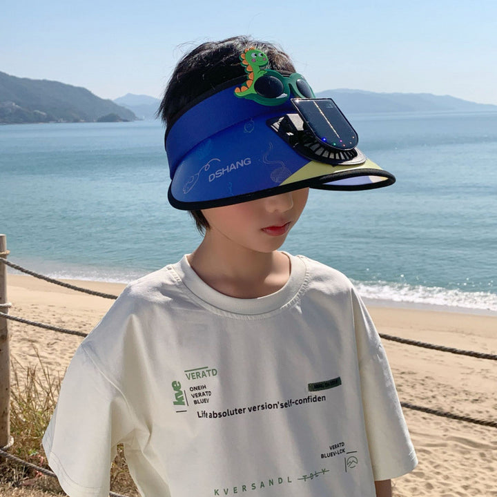 Solar Powered Fan Sunshade for Kids with Adjustable Closure Stornfield