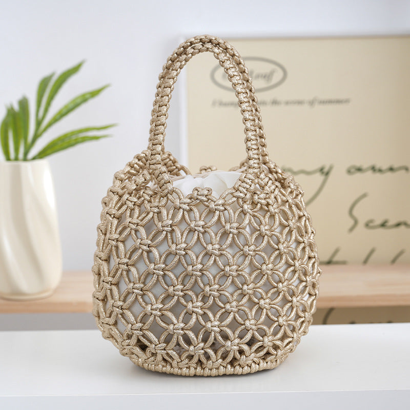 Handcrafted Shopper Bag Made of Fine Macramé Stornfield