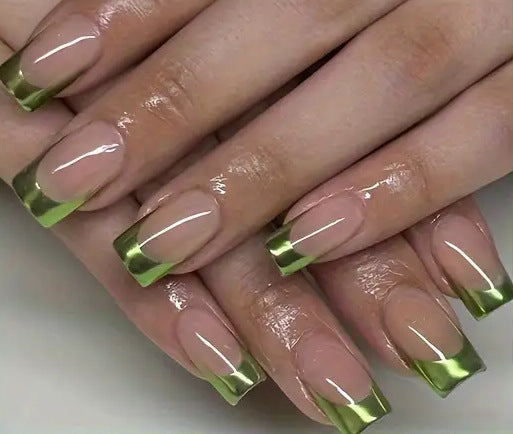 Classic French Tip Nail Enhancements Stornfield