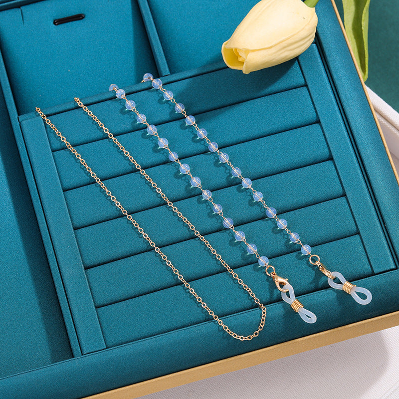 Elegant Beaded Eyewear Retainer Chain Stornfield